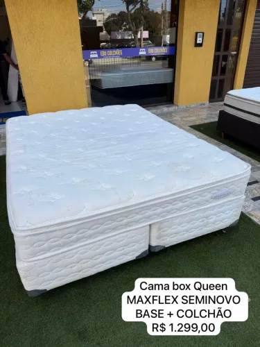 Cama box Queen MAXFLEX SEMINOVO TOP - ENTREGAMOS