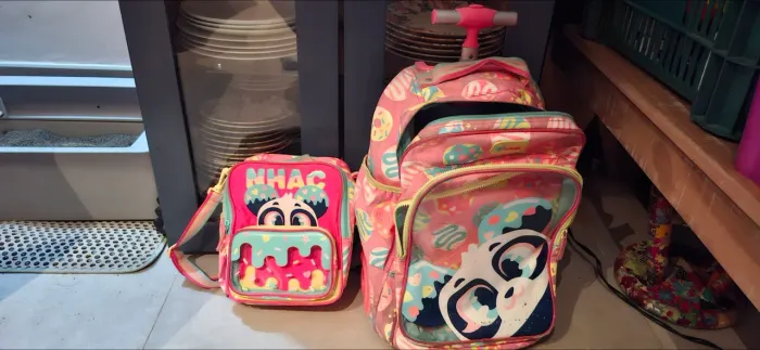 Mochila puket e lancheira