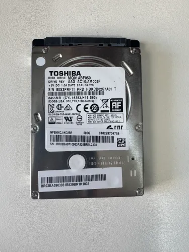 Vendo HD Toshiba 500G.
