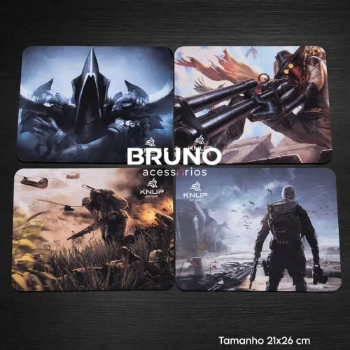 Mousepad Gamer Knup - Estampas premium