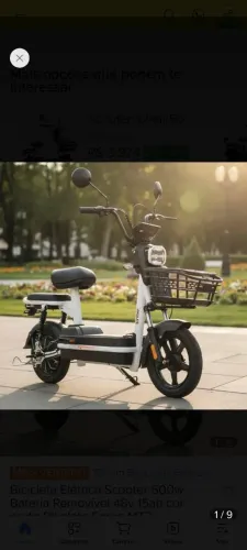 Scooter Moto bike bicicleta elétrica Smartfy 500W
