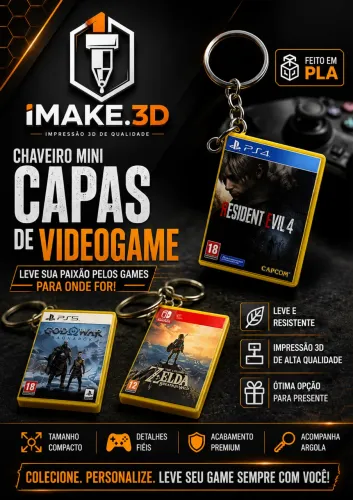 ? CHAVEIROS MINI CAPAS DE VIDEOGAME ?