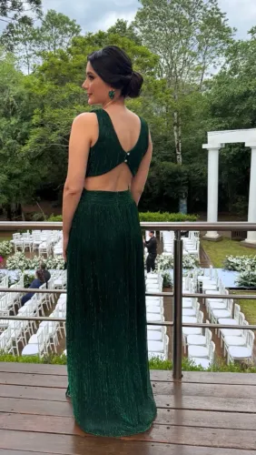Vestido de festa verde