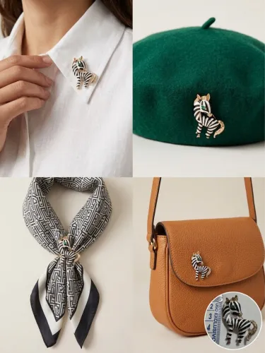 Broche novo zebra zebrinha da sorte 