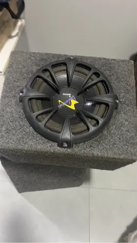 Caixa de Som Automotiva + Subwoofer Bravox + Módulo Buster