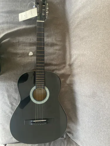 Vendo violão preto acústico