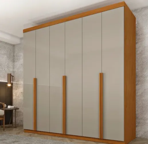 Guarda-Roupa Casal Elegance 6 Portas e 4 Gavetas MDF