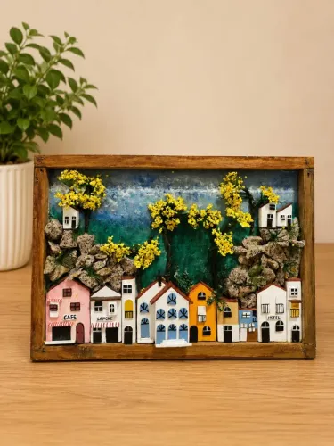 Quadro Decorativo Diorama Artesanal