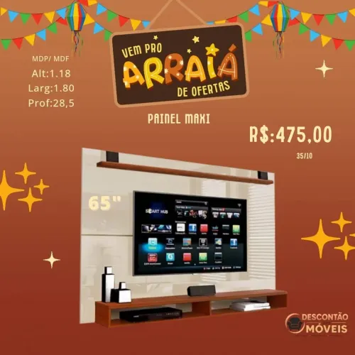 Racks e painel de tv novos direto da fábrica