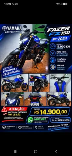 Fz15 zerada! Apenas 11 mil km