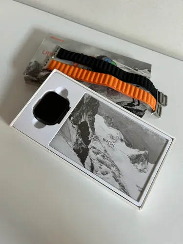 Smartwatch Microwear Ultra 9 Plus 49mm + 2 Pulseiras + Caixa Completa