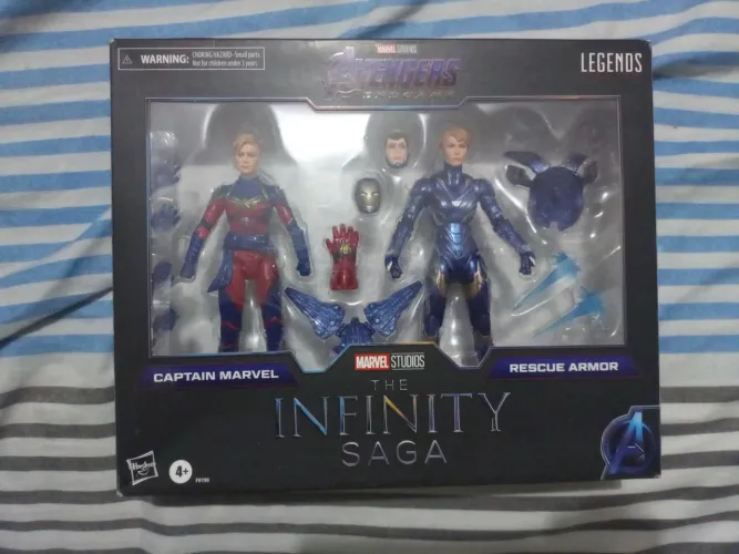 Pack capitã Marvel e resgate Marvel legends