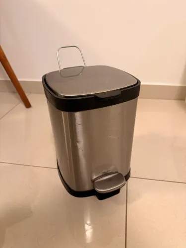 Lixeira Brinox Inox com Pedal e Balde Removível 6L