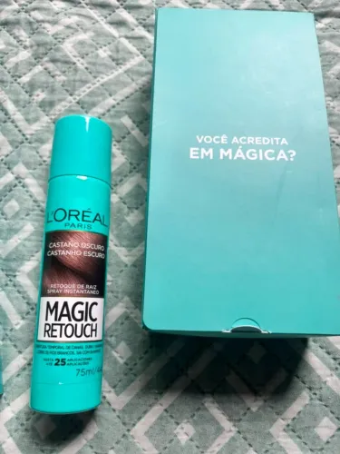 Spray Retoque de Raiz Magic Retouch L'Oréal Paris - Castanho Escuro 75ml / 44g (Novo e Fec