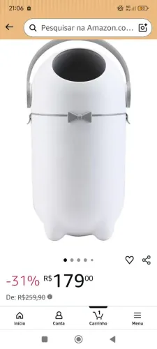 Lixeira antiodor MaxiBaby