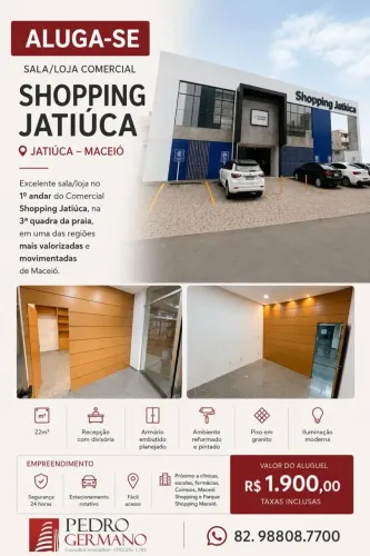 Sala/loja 1º andar no comercial Galeria Shopping Jatiuca