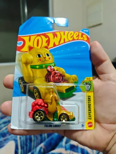 Carrinho Hot Wheels Gatinho da sorte