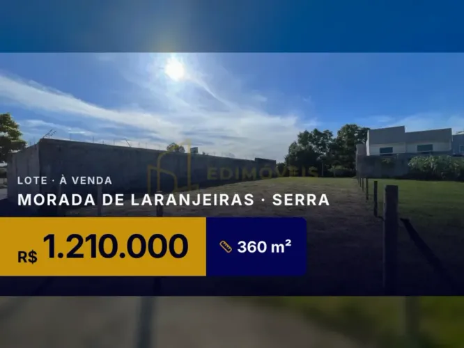 Lote Comercial em Morada de Laranjeiras Venha Conhecer!