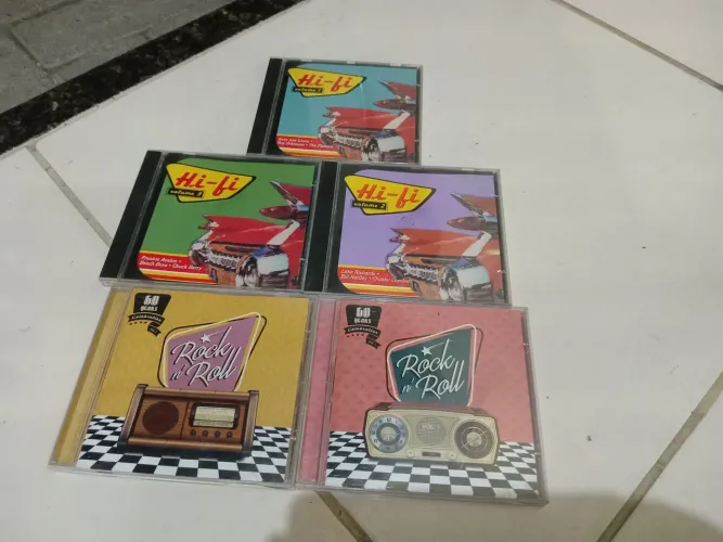 5 cds coletâneas rock anos 50 e 60