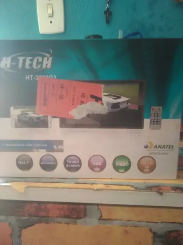 Central Multimídia HT-3000 7" polegadas e espelhamento e controle