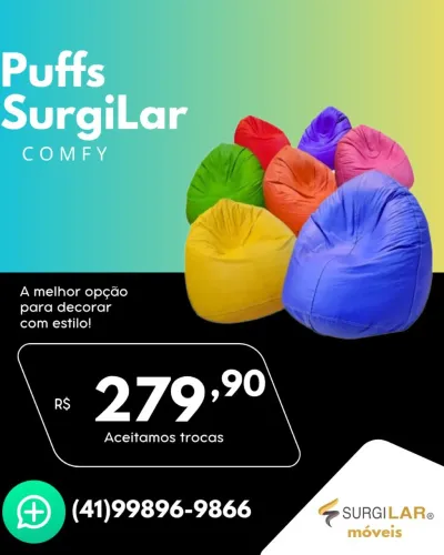 Puffs SurgiLar Comfy em super promoção 