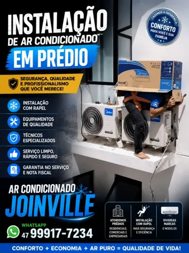 Instalação de ar em prédio