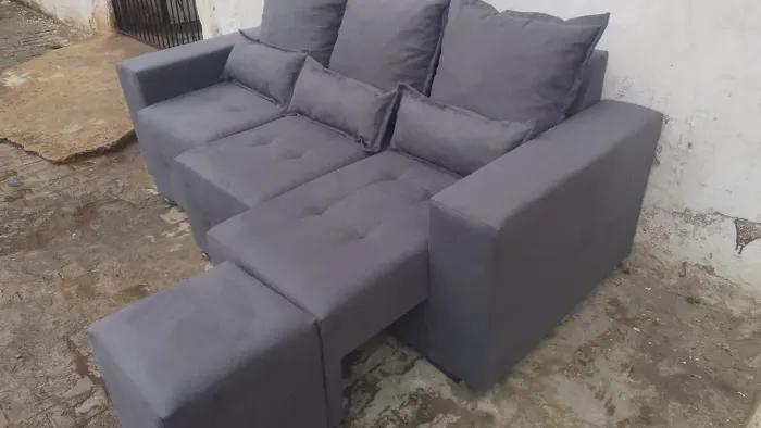 Sofa retratil 2 metros novo com garantia entrega gratis