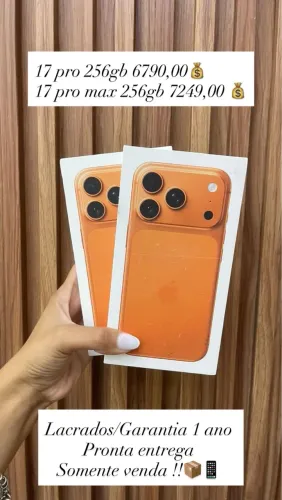 iphone 17 Prp max 256gb (Lacrado) entrega em mãos
