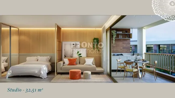 Flat com 1 quarto em Carneiros