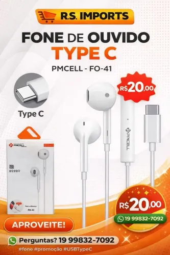 Fone de ouvido pmcell