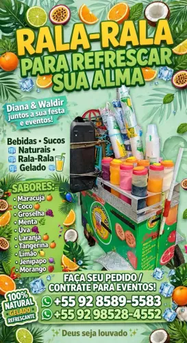 Rala rala o famoso suco com gelo 