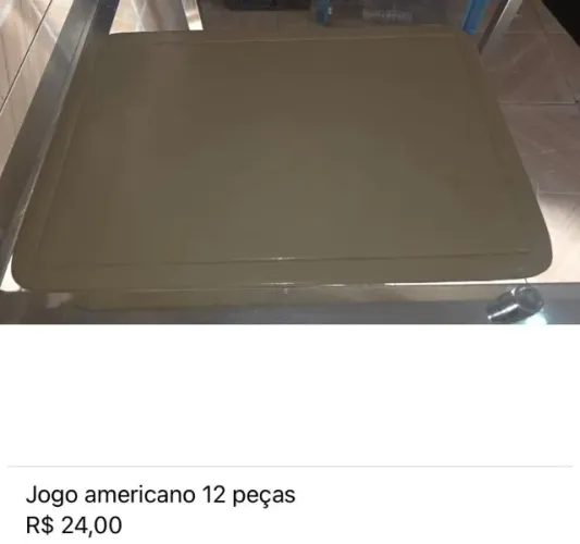 Jogo americano 12peças.