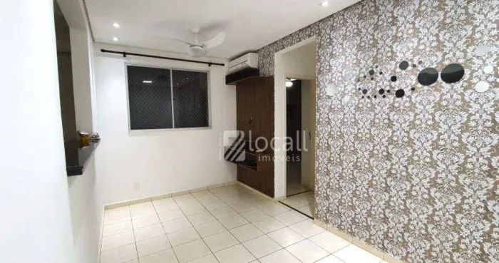 Apartamento com 45m² e 02 Quartos para locação no Condomínio Rio Candelaro no Bairro Rios
