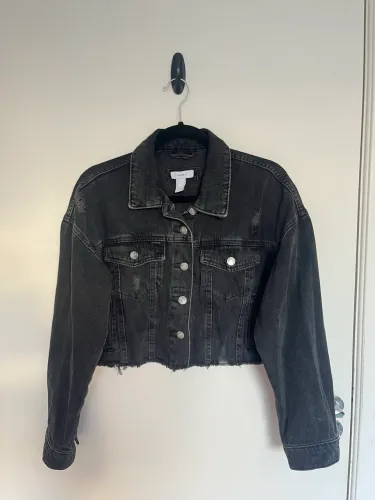 Jaqueta Jeans Preta