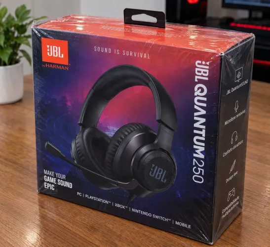 JBL Auricular Quantum Gaming Q250 Black NOVO lacrado