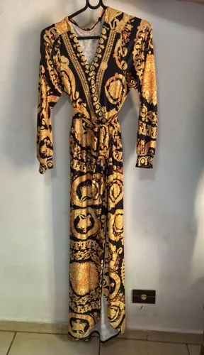 Vestido longo festa estilo Versace