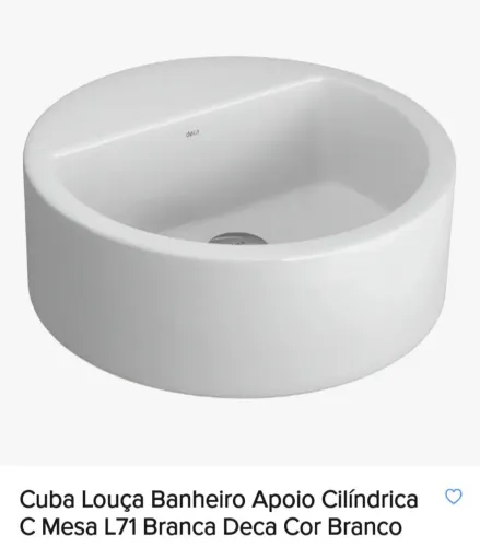 Cuba redonda de apoio com mesa Deva