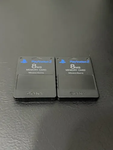 Memory Card Ps2 Original Kit Japonês Japan Sony Originais Playstation 2 Preto