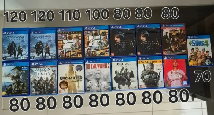 Jogos Originais para PS4 a partir de R$ 70 | Qualidade e Procedência Rian Eletro