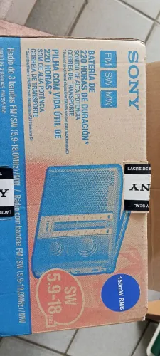 Rádio Sony ICF F12S (ondas curtas - excelente para Radioescuta)