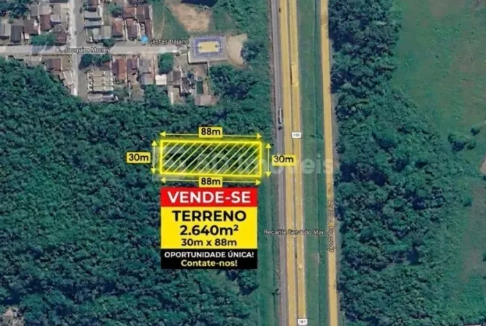 Torro Terreno Comercial/Industrial, 2640m² - Vila Trevo - Garuva,SC