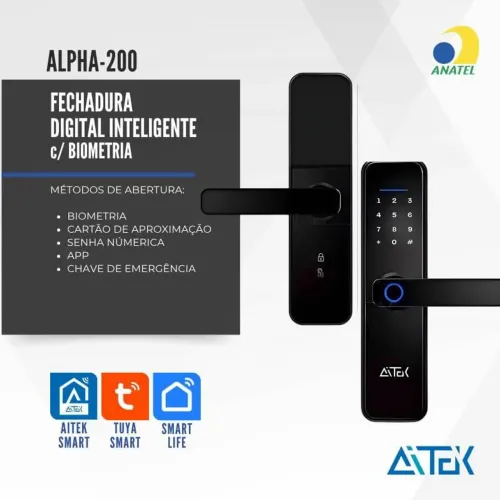 Fechadura digital biométrica completa 