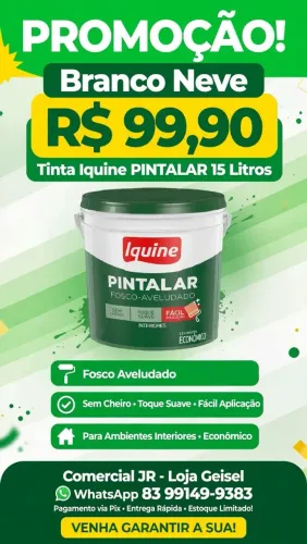 Tinta acrírica iquine balde 15 litros