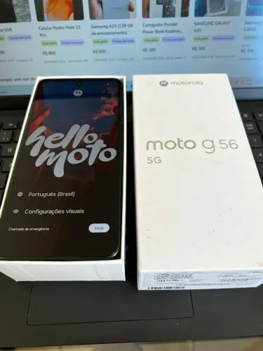 Smartphone Motorola Moto g56 5G, 256GB, Verde | 24GB (8GB RAM+16GB Ram Boost), 50MP Sony L