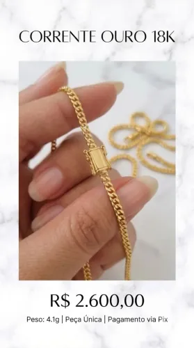 Corrente ouro 18k