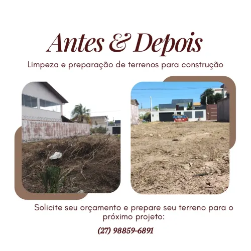 LIMPEZA E PREPARAÇÃO DE TERRENOS ?
