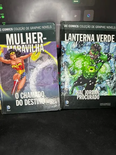 Kit 2 Graphic Novels DC Comics Eaglemoss - Lanterna Verde + Mulher-Maravilha