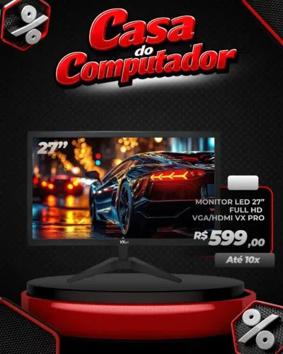 MONITOR LED 27'' FULL HD