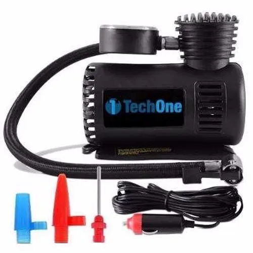 Mini Compressor Ar Automotivo Portátil 300 Psi Tech One 12v