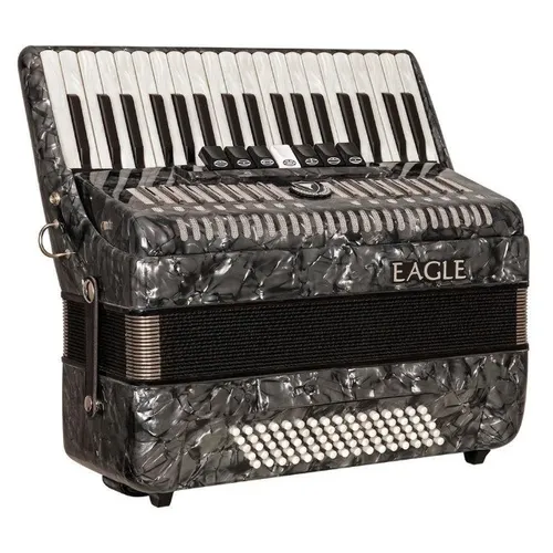 Acordeon Eagle 80 Baixos Preto Perolado 